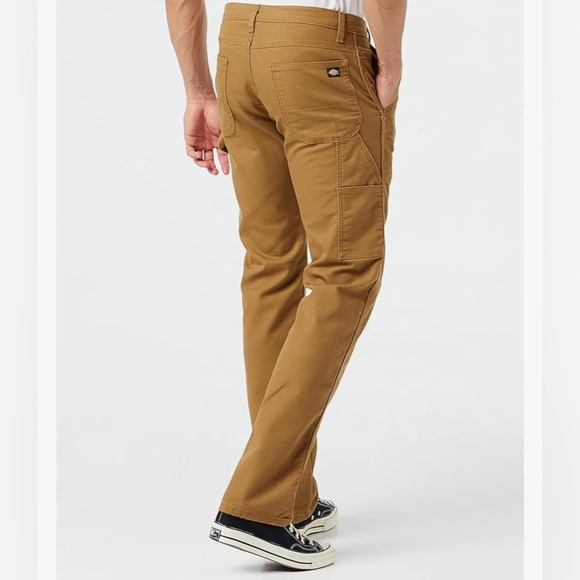Dickies Men's Tough Max Duck Carpenter Pant 38x34 Stonewashed Brown - Picture 3 of 13